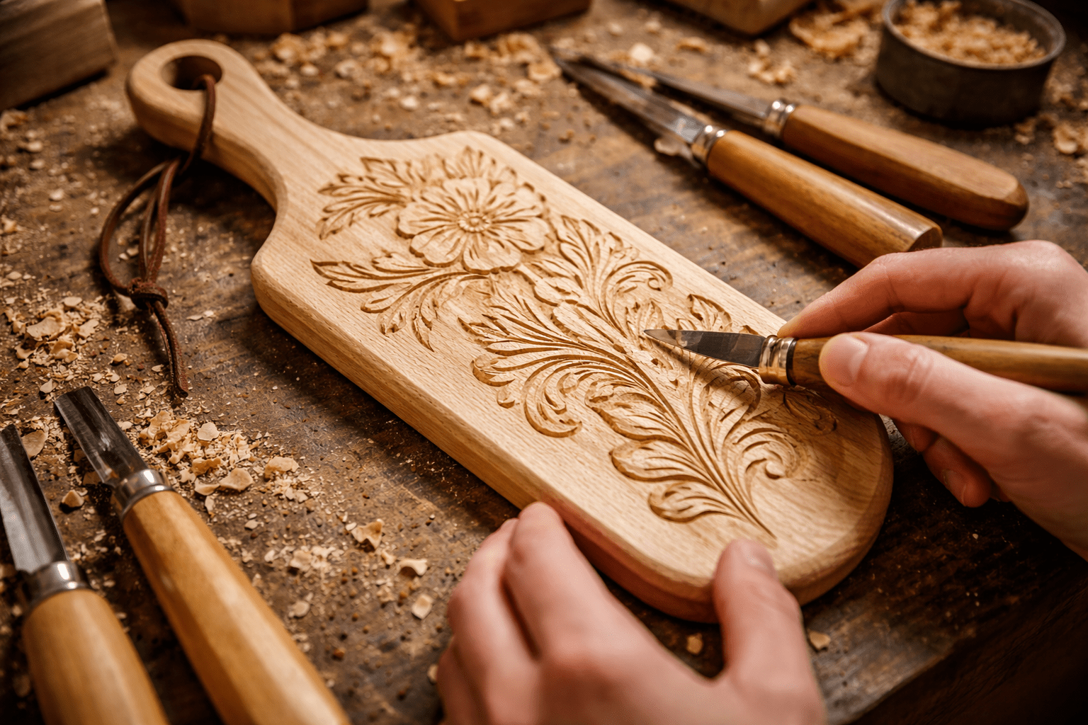 Bau eines Butterbrechens und Paddle