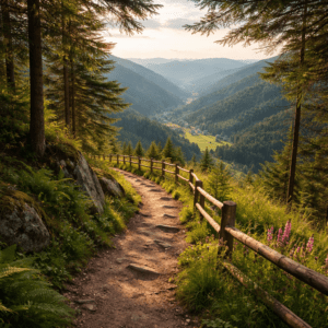 Pfad durch den schwarzwald