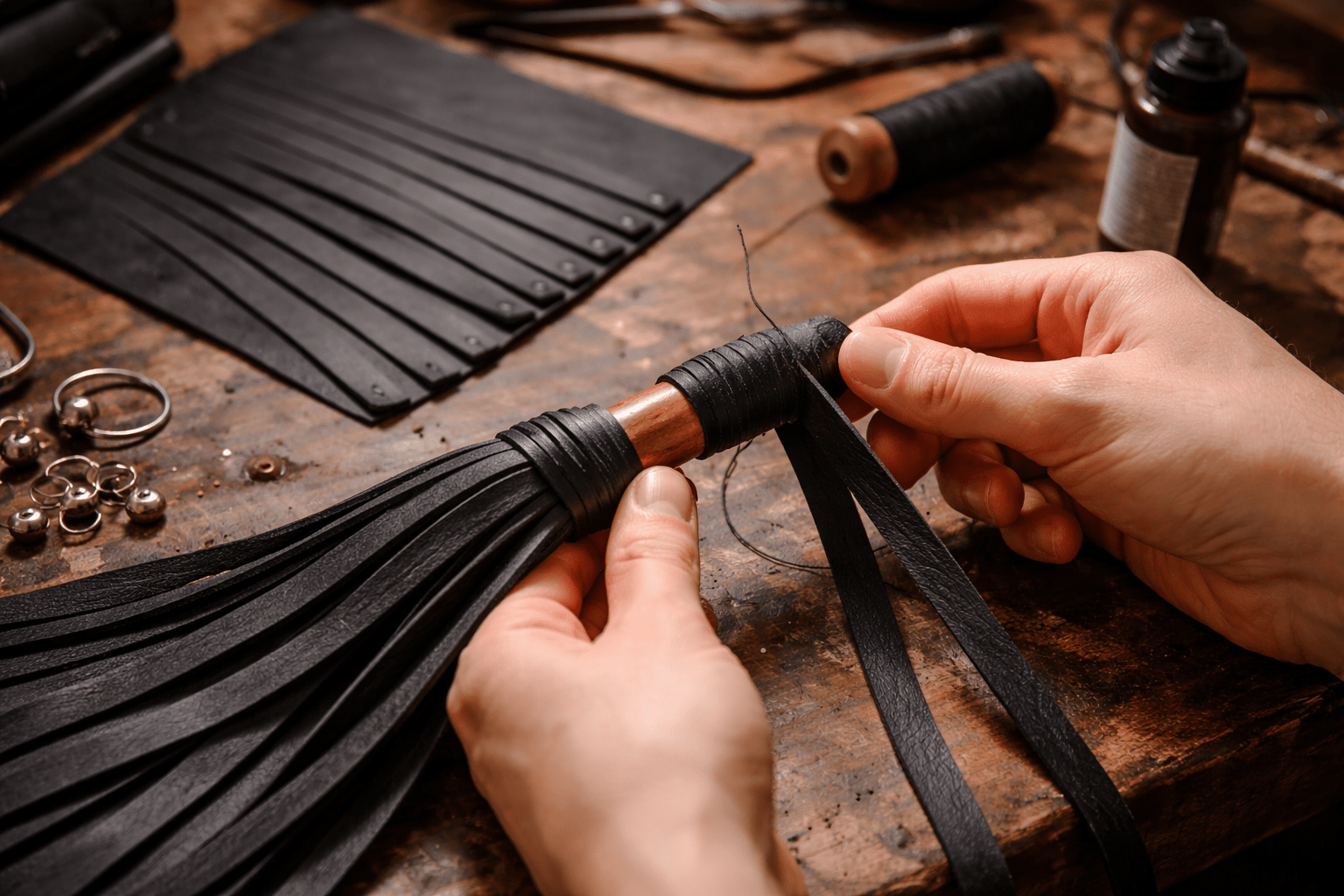 Floggerbinden von Hand